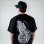 画像9: KustomStyle カスタムスタイル SKULL ROSE PRAYING HANDS Tシャツ BLACK (9)