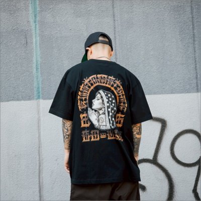画像9: KustomStyle カスタムスタイル SIDEFACE Tシャツ BLACK