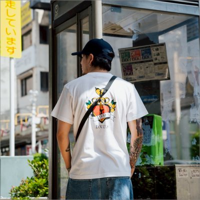 画像11: Deviluse デビルユース Heart Lock Tシャツ WHITE