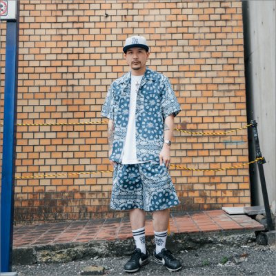 画像7: 【送料無料】KustomStyle カスタムスタイル NORM BANDANA ボードショーツ NAVY