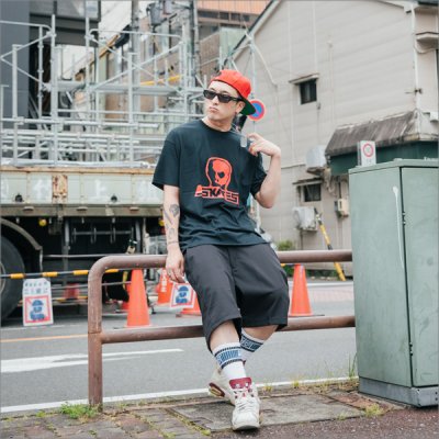画像8: 【送料無料】SKULL SKATES スカルスケーツ BURBS Tシャツ BLACK/RED