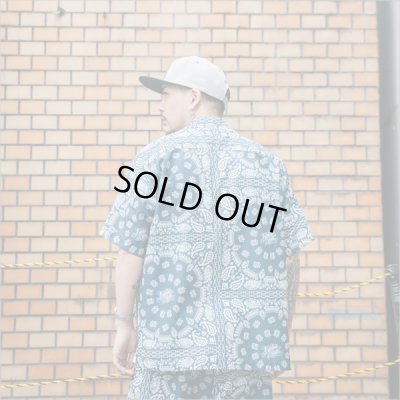 画像10: 【送料無料】KustomStyle カスタムスタイル NORM BANDANA S/S オープンカラーシャツ NAVY