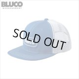 BLUCO ブルコ メッシュキャップ -PATCH- BLUE-WHITE