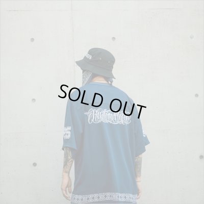 画像9: 【送料無料】KustomStyle カスタムスタイル FUCKIN' SCRIPT- FOOTBALL JERSEY NAVY
