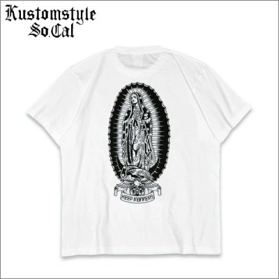 画像1: KustomStyle カスタムスタイル KEEP MANNERS Tシャツ WHITE