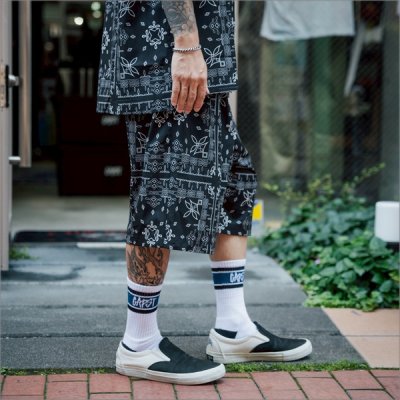 画像4: 【送料無料】BLUCO ブルコ イージーショーツ -BANDANA- BLACK