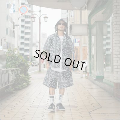 画像7: 【送料無料】KustomStyle カスタムスタイル NORM BANDANA S/S オープンカラーシャツ BLACK