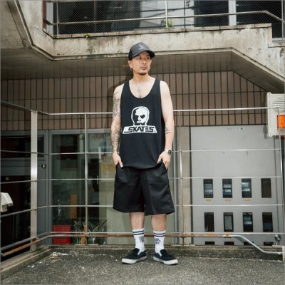 画像5: 【送料無料】SKULL SKATES スカルスケーツ BURBS タンクトップ BLACK/WHITE