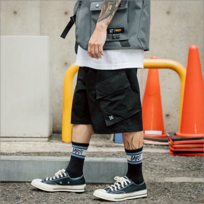 画像5: 【送料無料】BLUCO ブルコ スラントカーゴショーツ BLACK