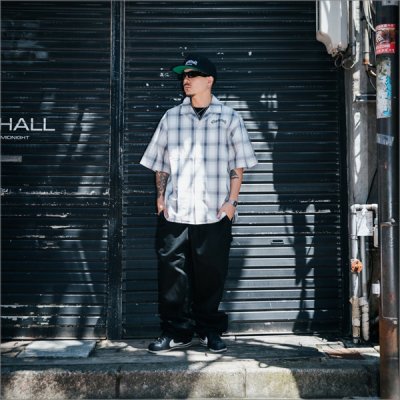 画像7: 【送料無料】CAPTAIN STREET CRN Logo S/Sチェックシャツ WHITE キャプテンストリート