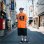 画像5: 【送料無料】SKULL SKATES スカルスケーツ SURF BIRD Tシャツ ORANGE/NAVY (5)