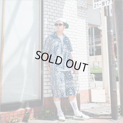 画像11: 【送料無料】KustomStyle カスタムスタイル NORM BANDANA S/S オープンカラーシャツ NAVY