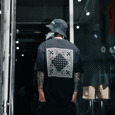 画像8: CAPTAIN STREET BANDANA Tシャツ BLACK キャプテンストリート