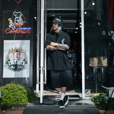 画像7: CAPTAIN STREET BANDANA Tシャツ BLACK キャプテンストリート