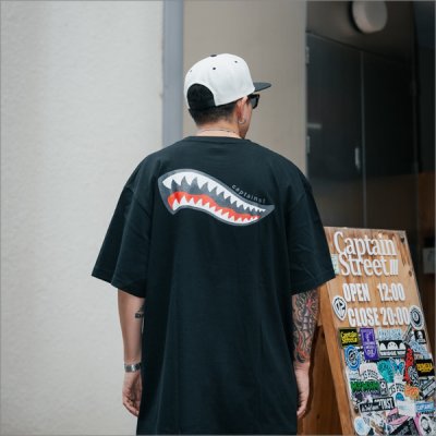 画像12: CAPTAIN STREET Shark Mouth Tシャツ BLACK キャプテンストリート