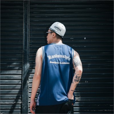 画像13: 【送料無料】KustomStyle カスタムスタイル GARDEN GROVEBASKET TANK JERSEY NAVY