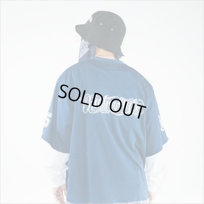 画像13: 【送料無料】KustomStyle カスタムスタイル FUCKIN' SCRIPT- FOOTBALL JERSEY NAVY