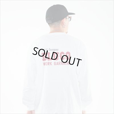 画像7: BLUCO ブルコ ポケット L/S TEE -BOLT- WHITE