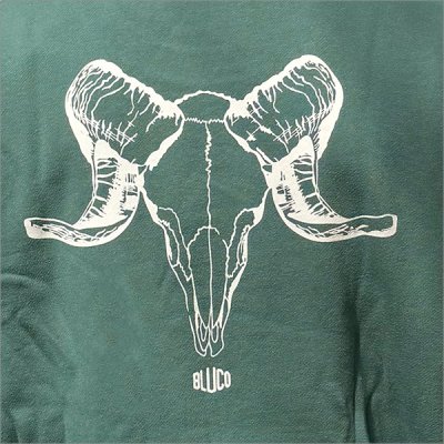 画像5: 【送料無料】BLUCO ブルコ スウェットシャツ -BONES- GREEN