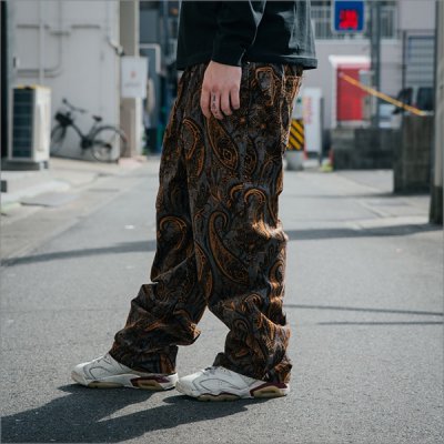 画像6: 【送料無料】COOKMAN クックマン Semiwide Chef パンツ コーデュロイ Paisley BROWN