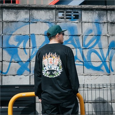 画像7: CAPTAIN STREET RF L/S Tシャツ BLACK キャプテンストリート