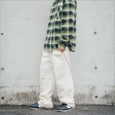 画像5: 【送料無料】COOKMAN クックマン Semiwide Chef パンツ コーデュロイ CREAM