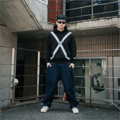 画像7: 【送料無料】BLUCO ブルコ スウェットフーディー -ATTENTION- BLACK