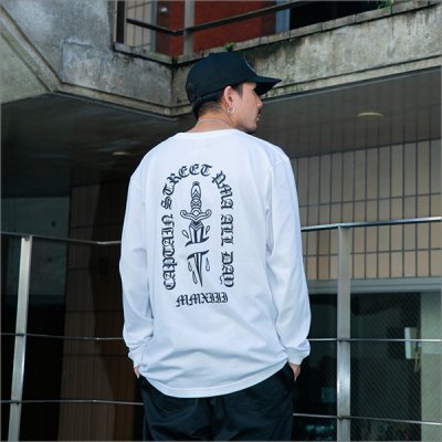 画像7: CAPTAIN STREET Dagger L/S Tシャツ WHITE キャプテンストリート