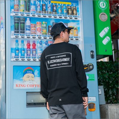 画像7: BLUCO ブルコ ポケット L/S TEE -TICKET- BLACK