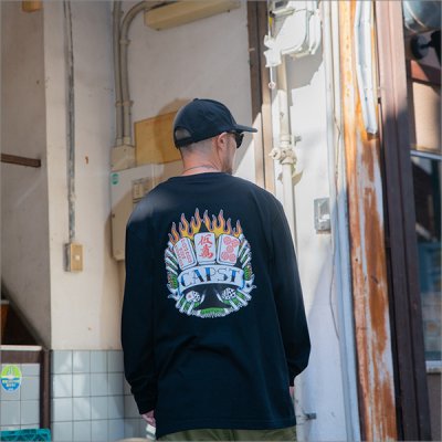 画像9: CAPTAIN STREET RF L/S Tシャツ BLACK キャプテンストリート