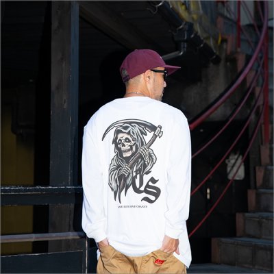 画像10: CAPTAIN STREET Reaper L/S Tシャツ WHITE キャプテンストリート