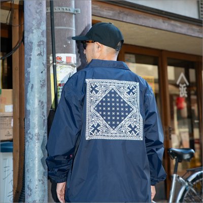 画像8: 【送料無料】CAPTAIN STREET BANDANA コーチJKT NAVY キャプテンストリート