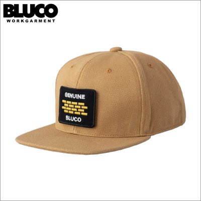 画像1: BLUCO ブルコ 6パネル キャンバスキャップ -BUILDER PATCH- CAMEL