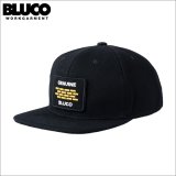 BLUCO ブルコ 6パネル キャンバスキャップ -BUILDER PATCH- BLACK