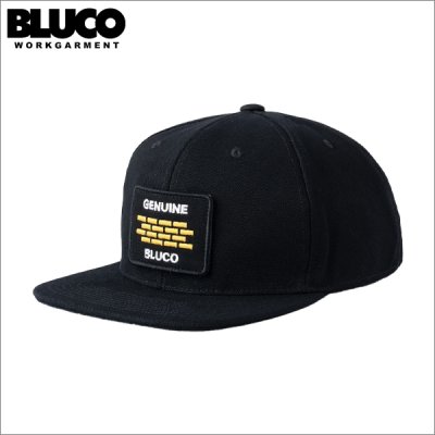 画像1: BLUCO ブルコ 6パネル キャンバスキャップ -BUILDER PATCH- BLACK