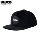 BLUCO ブルコ コーデュロイキャップ -LOGO PATCH- BLACK