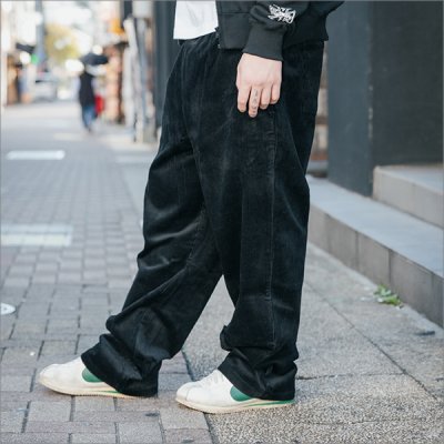 画像18: 【送料無料】COOKMAN クックマン Semiwide Chef パンツ コーデュロイ BLACK