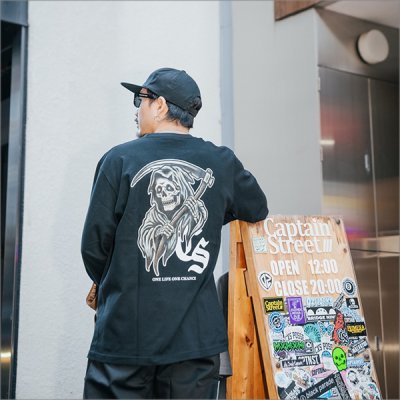 画像11: CAPTAIN STREET Reaper L/S Tシャツ BLACK キャプテンストリート