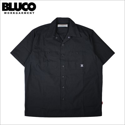 画像1: 【送料無料】BLUCO ブルコ STANDARD WORK SHIRT S/S BLACK