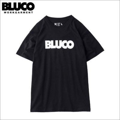 画像1: BLUCO ブルコ PRINT TEE -LOGO- BLACK