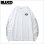 画像1: 【20％OFF】BLUCO ブルコ PRINT L/S TEE -WORKIN CLASS EYES- WHITE/BLACK (1)