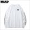 画像1: BLUCO ブルコ PRINT L/S TEE -WORKIN CLASS EYES- WHITE/BLACK (1)