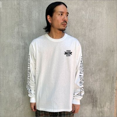 画像2: 【20％OFF】BLUCO ブルコ PRINT L/S TEE -WORKIN CLASS EYES- WHITE/BLACK