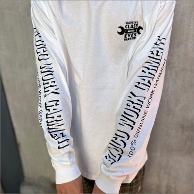 画像4: 【20%OFF】BLUCO ブルコ PRINT L/S TEE -WORKIN CLASS EYES- WHITE/BLACK