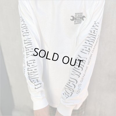 画像4: 【40％OFF】BLUCO ブルコ PRINT L/S TEE -WORKIN CLASS EYES- WHITE/BLACK