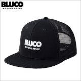 BLUCO ブルコ 6PANEL MESH CAP -LOGO- BLACK