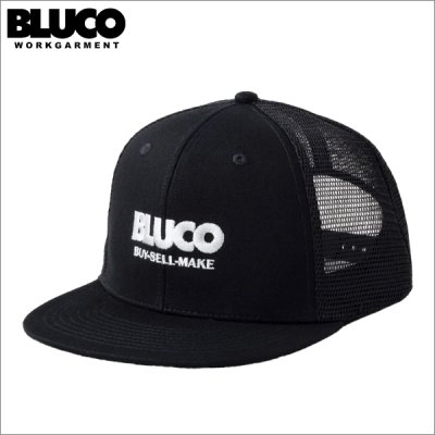画像1: BLUCO ブルコ 6PANEL MESH CAP -LOGO- BLACK