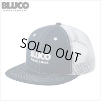 BLUCO ブルコ 6PANEL MESH CAP -LOGO- NAVY/WHITE