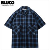 【送料無料】OMBRE BIG POCKET WORK SHIRT S/S NAVY