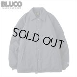 【20％OFF】【送料無料】BLUCO ブルコ T/C COACH JACKET -QUILTING LINING- CHARCOAL
